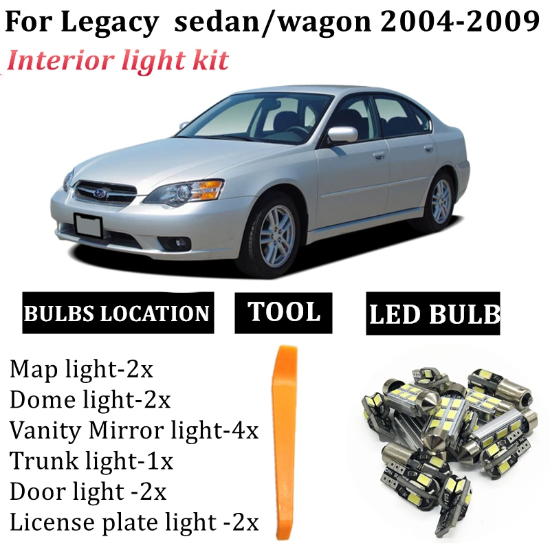 13x Car Canbus LED For Subaru Legacy IV Sedan BL Wagon BP 2004 2005 2006 2007 2008 2009 Vehicle LED Interior Dome Light
13x Car Canbus LED For Subaru Legacy IV Sedan BL Wagon BP 2004 2005 2006 2007 2008 2009 Vehicle LED Interior Dome Light