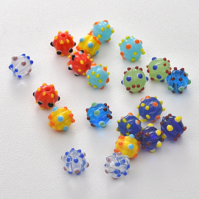 10pcs 10mm Handmade Lampwork Wave Point Pumpkin Beads Fashion Round Loose Spacer Lampwork Bead For Jewelry Making DIY Bracelet
10pcs 10mm Handmade Lampwork Wave Point Pumpkin Beads Fashion Round Loose Spacer Lampwork Bead For Jewelry Making DIY Bracelet