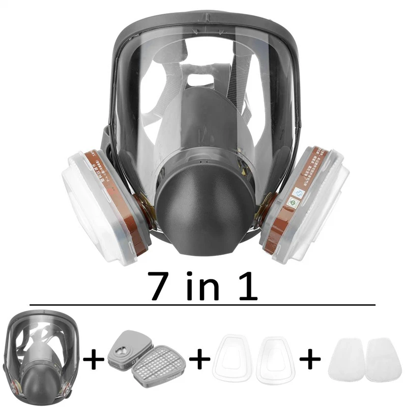 7PCS Protection Safety Respirator Gas Mask same For 6800 Gas Mask Painting Spraying Full Face Facepiece Respirator PM006
7PCS Protection Safety Respirator Gas Mask same For 6800 Gas Mask Painting Spraying Full Face Facepiece Respirator PM006