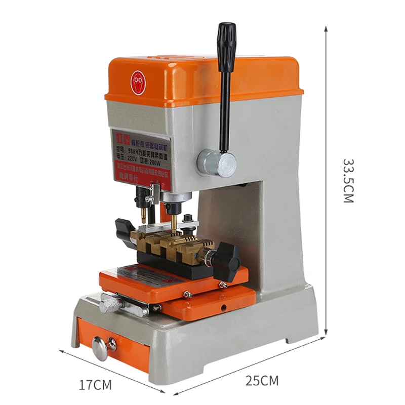 1PC Car Key Duplicating Machine Key Flat End Milling Machine 988F Internal And External Milling Key Copy Machine 220V
1PC Car Key Duplicating Machine Key Flat End Milling Machine 988F Internal And External Milling Key Copy Machine 220V