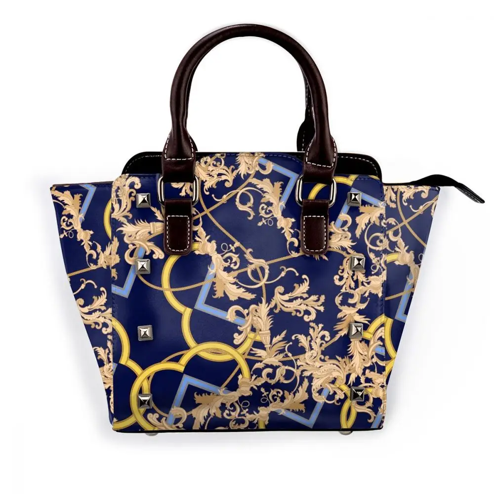 NOISYDESIGNS Fashion Leather Female Tote Bag Retro European Pattern Women Top-handle Bags with Rivets Retro Blue Tote Bags Sac
NOISYDESIGNS Fashion Leather Female Tote Bag Retro European Pattern Women Top-handle Bags with Rivets Retro Blue Tote Bags Sac