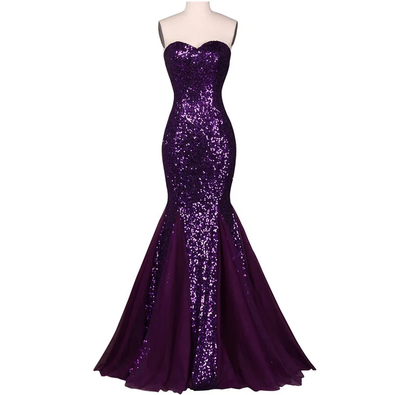 Mermaid Evening Dresses Sweetheart Sequined Formal Party Gowns Backless Sleeveless Evening Gowns for Women Vestidos De Fiesta
Mermaid Evening Dresses Sweetheart Sequined Formal Party Gowns Backless Sleeveless Evening Gowns for Women Vestidos De Fiesta