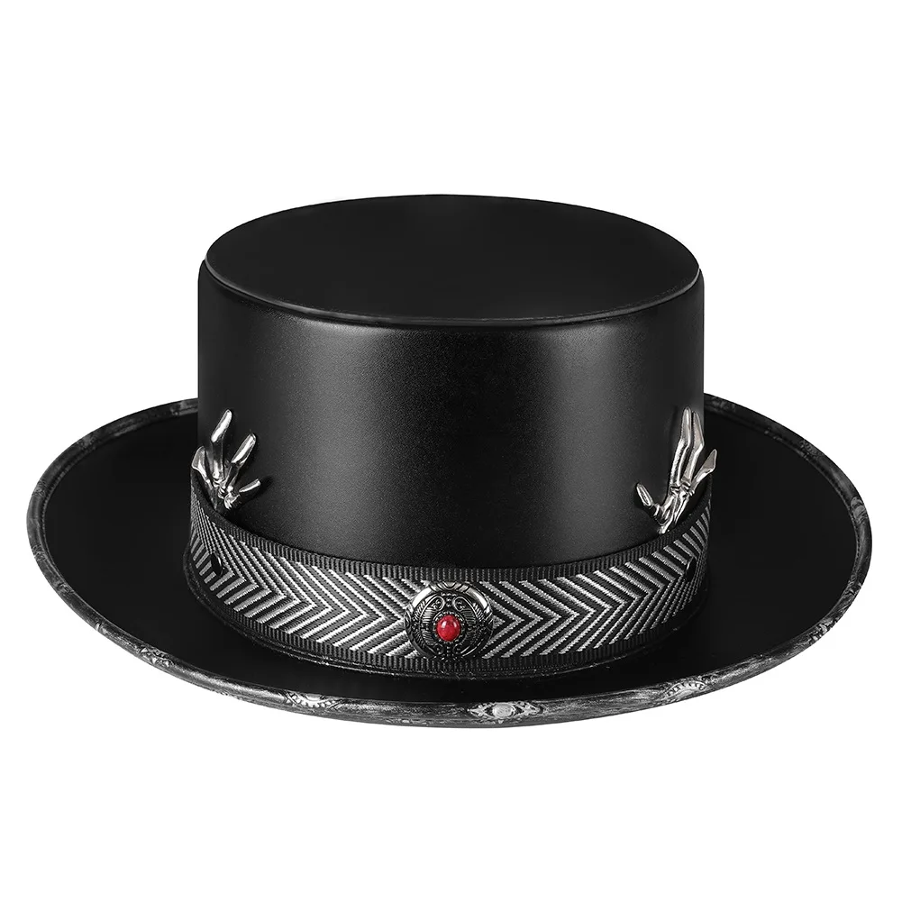 Vintage Pu Halloween Hat Plague Doctor Dome Magic Hat Punk Top Hat Cosplay Costume Anime Accessories Hat for Men Fedoras
Vintage Pu Halloween Hat Plague Doctor Dome Magic Hat Punk Top Hat Cosplay Costume Anime Accessories Hat for Men Fedoras