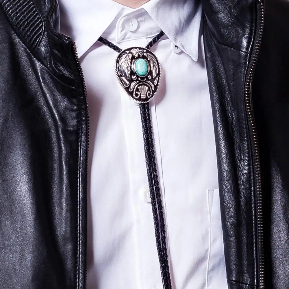 Western fashion bolo tie animal pattern natural stone zinc alloy leather collar support factory direct sale
Western fashion bolo tie animal pattern natural stone zinc alloy leather collar support factory direct sale