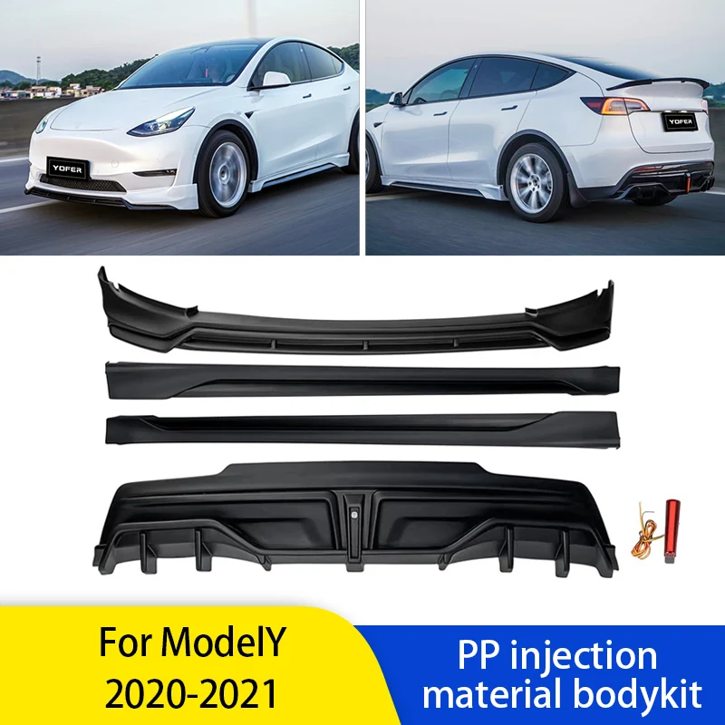 Yofer For Tesla Model Y Front Bumper lip Rear Bumper Diffuser Lip Spoiler Side Skirt bodykit Model Y Full Bodykits Auto Styling
Yofer For Tesla Model Y Front Bumper lip Rear Bumper Diffuser Lip Spoiler Side Skirt bodykit Model Y Full Bodykits Auto Styling