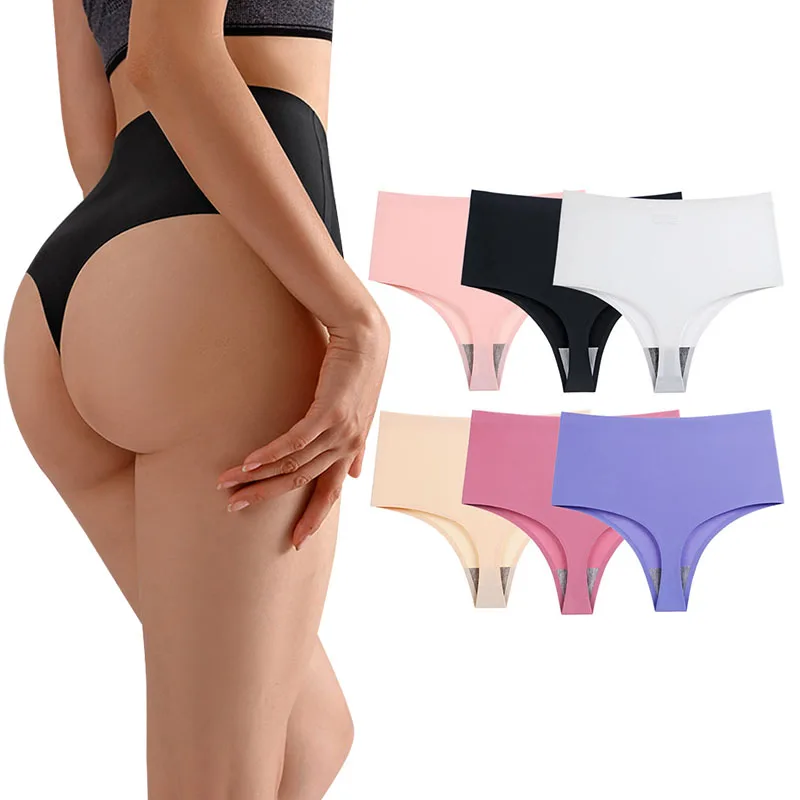 Thong ice silk Women's panties seamless high waist sexy lingerie slimming stretch plus size fashionable female underwear
Thong ice silk Women's panties seamless high waist sexy lingerie slimming stretch plus size fashionable female underwear