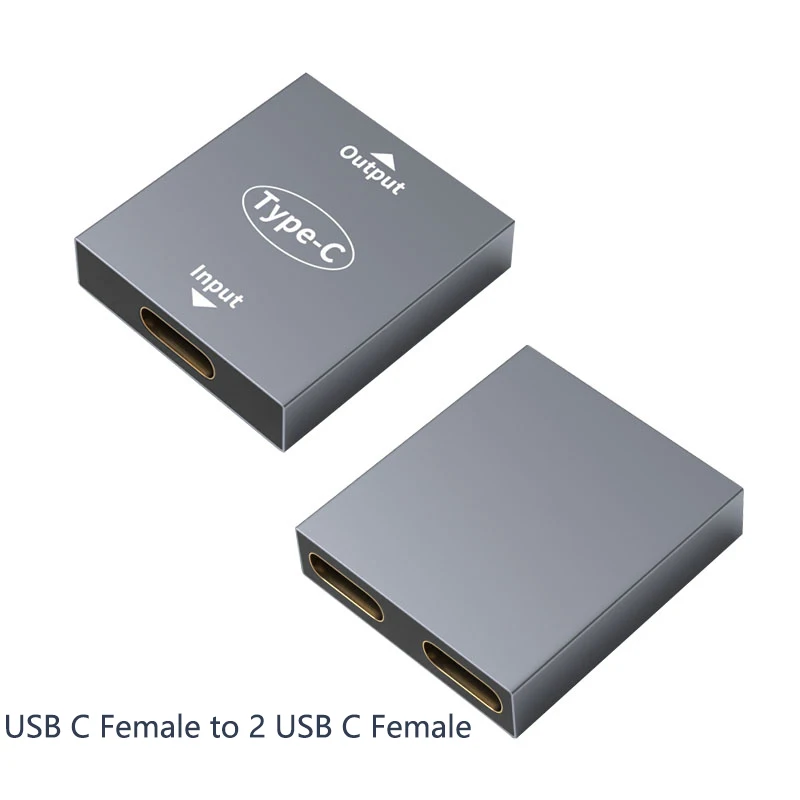 Type C to Type C Adapter Plug Connector USB C Female to Dual USB C Female Converter for iPhone Samsung S20 USB-C Connector
Type C to Type C Adapter Plug Connector USB C Female to Dual USB C Female Converter for iPhone Samsung S20 USB-C Connector