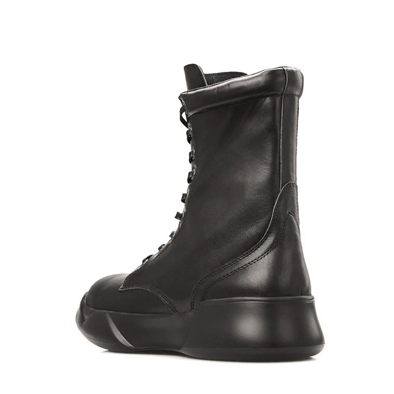2020 Winter Lace Up Punk Style Zippers Motorcycle Biker Boots Genuine Leather Men British High Top Male Footwear Plus Size 38-44
2020 Winter Lace Up Punk Style Zippers Motorcycle Biker Boots Genuine Leather Men British High Top Male Footwear Plus Size 38-44