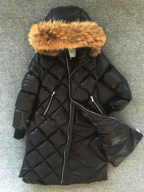 Winter Baby Girls Long Down Jacket Children's Diamond Lattice Fashion Thick Coat Real Fur 2-12t
Winter Baby Girls Long Down Jacket Children's Diamond Lattice Fashion Thick Coat Real Fur 2-12t