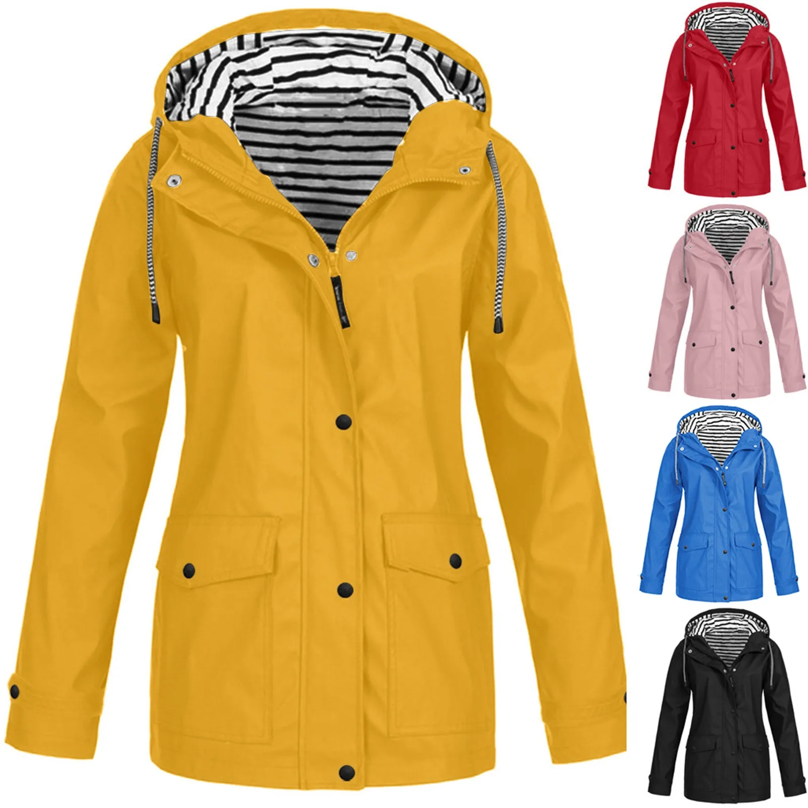 Camping Hiking Clothes Women Solid Rain Jacket Outdoor Plus Size Waterproof Hooded Raincoat Windproof Coat Ropa Senderismo Mujer
Camping Hiking Clothes Women Solid Rain Jacket Outdoor Plus Size Waterproof Hooded Raincoat Windproof Coat Ropa Senderismo Mujer