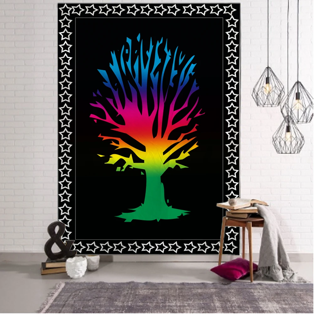 Tree Tapestry Art Deco Blanket Curtain Hanging Home Bedroom Living Room Decoration Mysterious Bohemia
Tree Tapestry Art Deco Blanket Curtain Hanging Home Bedroom Living Room Decoration Mysterious Bohemia