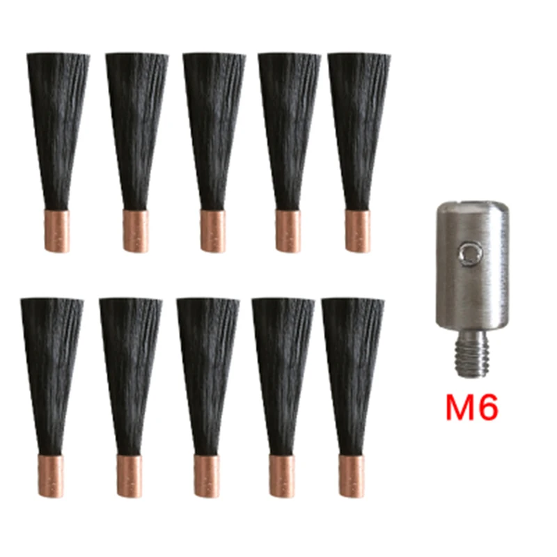 M6/M8 Polishing Brush Head for Stainless Steel Weld Bead Processor Welding Seam Cleaner 10pcs Brush Head + 1pcs Connector Head Y
M6/M8 Polishing Brush Head for Stainless Steel Weld Bead Processor Welding Seam Cleaner 10pcs Brush Head + 1pcs Connector Head Y