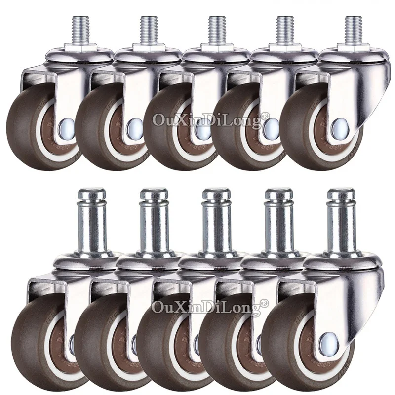 5PCS 1.5/2 Inch Replacement Office Chair Caster Spring/Screw Type Wheels Swivel Caster Rubber Caster Furniture Hardware GF687
5PCS 1.5/2 Inch Replacement Office Chair Caster Spring/Screw Type Wheels Swivel Caster Rubber Caster Furniture Hardware GF687