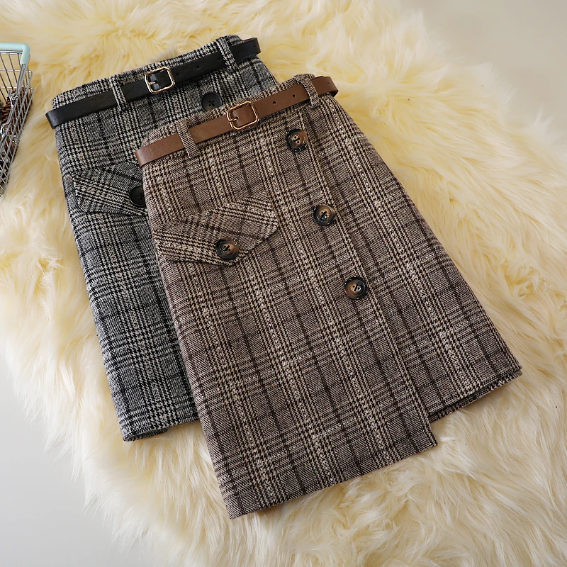Woolen plaid skirt women autumn winter new irregular a-line short skirt high-waist large-size skirt
Woolen plaid skirt women autumn winter new irregular a-line short skirt high-waist large-size skirt