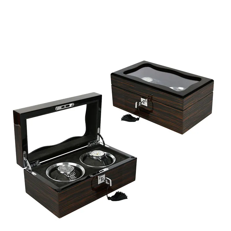 2021 High Quality Wavy Cover Black 2 Grid Round Window Type Wooden Watch Box Jewelry Watch Boxes Storage Organizer Box
2021 High Quality Wavy Cover Black 2 Grid Round Window Type Wooden Watch Box Jewelry Watch Boxes Storage Organizer Box