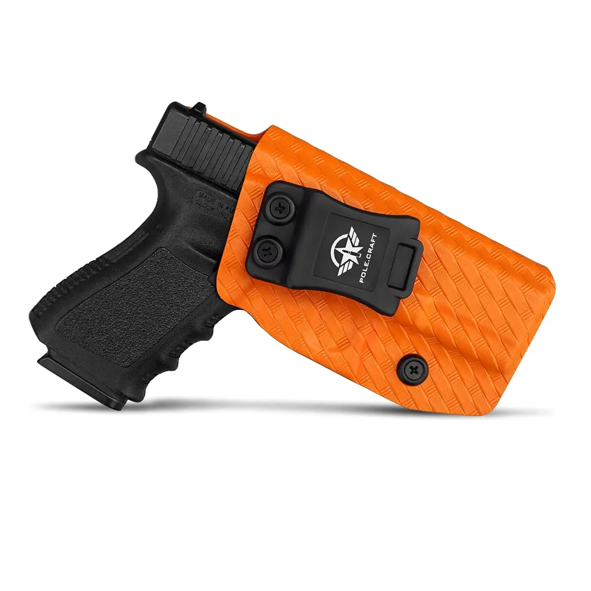 Kydex Carbon Fiber Custom Fit: Glock 19 19X / Glock 23 / Glock 25 / Glock 32 / Glock 45 (Gen 3 4 5) Pistol - Glock 19 Holster
Kydex Carbon Fiber Custom Fit: Glock 19 19X / Glock 23 / Glock 25 / Glock 32 / Glock 45 (Gen 3 4 5) Pistol - Glock 19 Holster