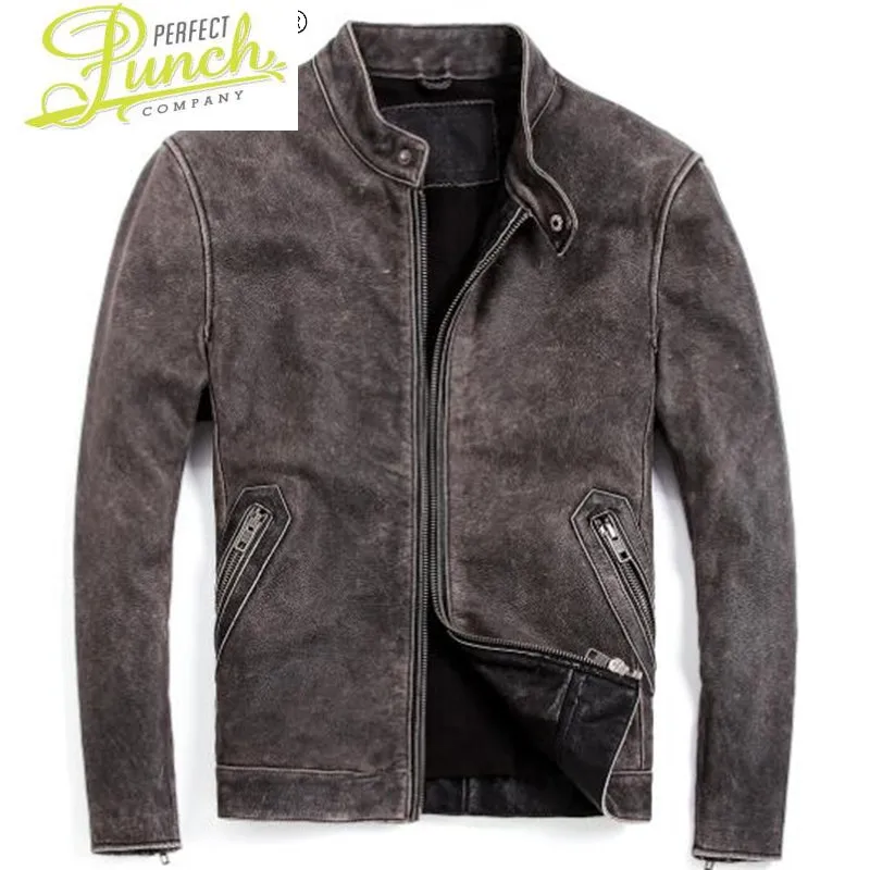 Leather Vintage Jacket Men Real Cowhide Coat Spring Autumn Genuine Leather Jackets Plus Size Chaqueta Cuero Hombre 2021
Leather Vintage Jacket Men Real Cowhide Coat Spring Autumn Genuine Leather Jackets Plus Size Chaqueta Cuero Hombre 2021