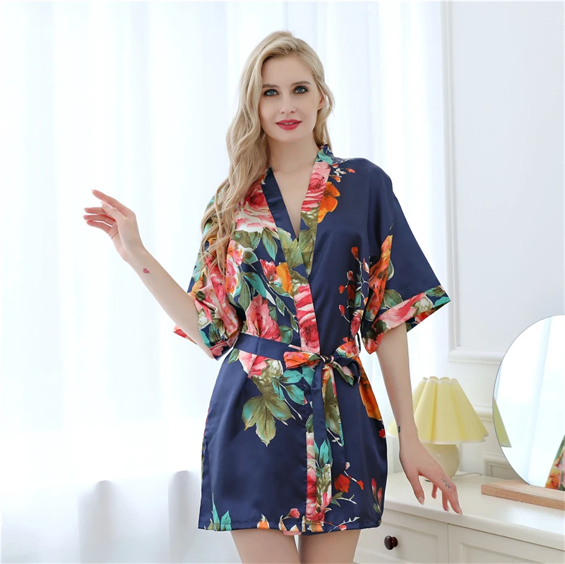 Women Bathrobe Japanese Kimono Yukata Cardigan Sexy Floral Print Pajamas Ladies Silk Belt Half Sleeve Sleepwear Traditional Robe
Women Bathrobe Japanese Kimono Yukata Cardigan Sexy Floral Print Pajamas Ladies Silk Belt Half Sleeve Sleepwear Traditional Robe