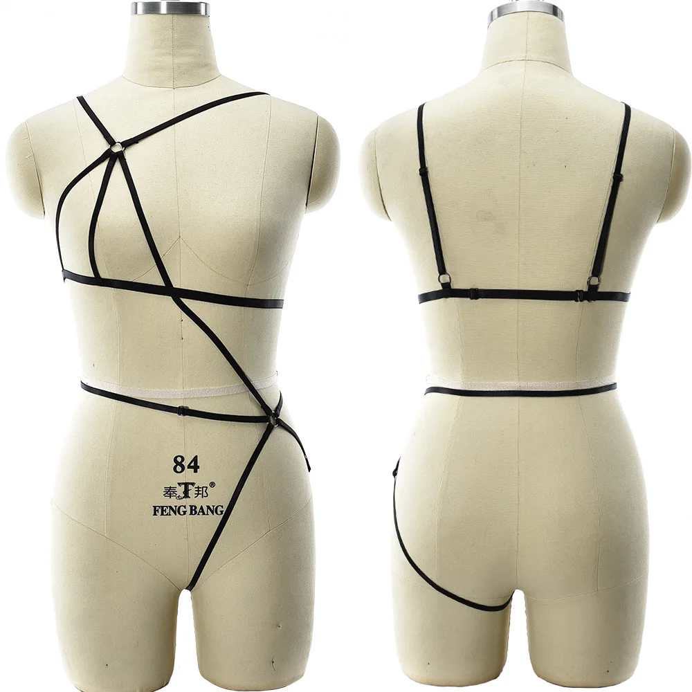 JLX.HARNESS Unique Design Gothic Body Bondage Harness Lingerie Women Edgy Clothes Accessories Bodysuit Sexy Body Harness Cage
JLX.HARNESS Unique Design Gothic Body Bondage Harness Lingerie Women Edgy Clothes Accessories Bodysuit Sexy Body Harness Cage