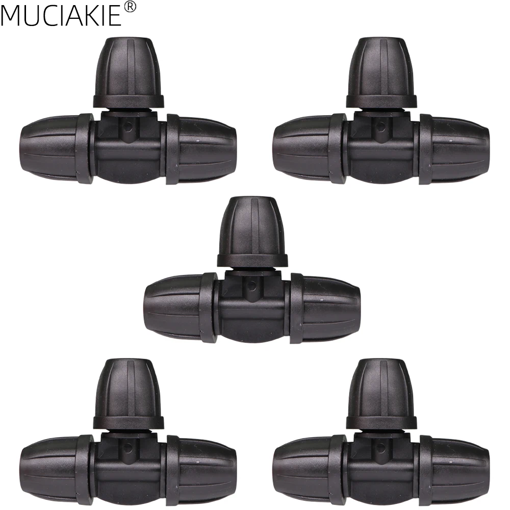 MUCIAKIE 5PCS Garden Hose Tee Water Connector with Lock for 8/11mm Hose Water Splitter 3/8'' Tubing Barb Connector Equal Adaptor
MUCIAKIE 5PCS Garden Hose Tee Water Connector with Lock for 8/11mm Hose Water Splitter 3/8'' Tubing Barb Connector Equal Adaptor