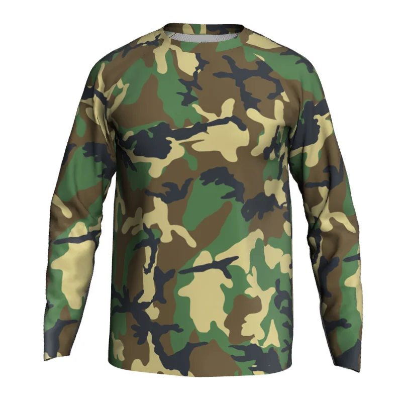 Camo Outdoor Jersey Motocross Downhill Cycling Mountain Bike MTB Long Shirt Ciclismo Dry Breathable Sport Military Design Top
Camo Outdoor Jersey Motocross Downhill Cycling Mountain Bike MTB Long Shirt Ciclismo Dry Breathable Sport Military Design Top