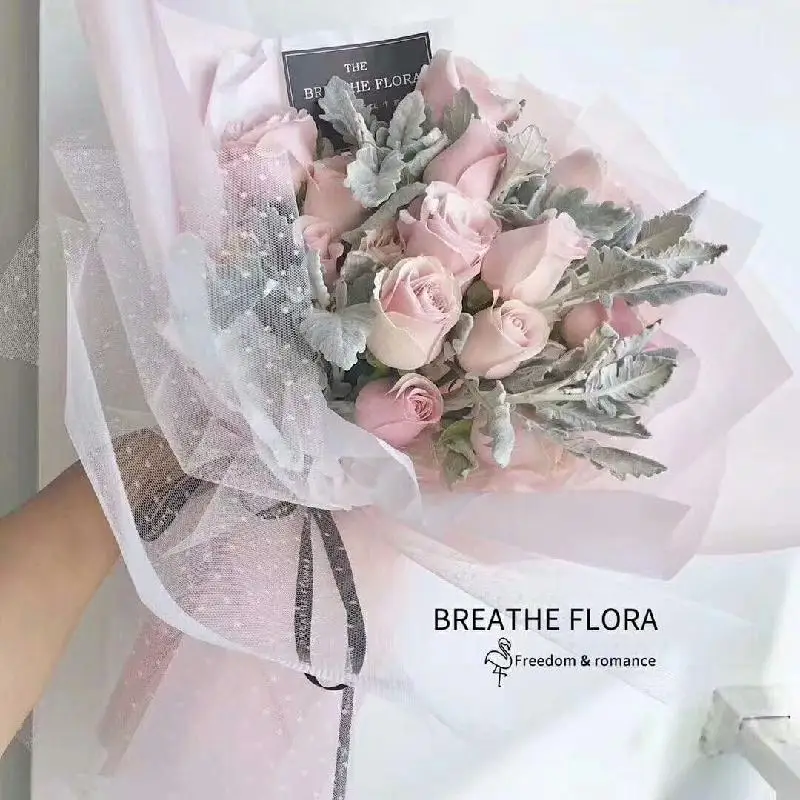 Korea DIY Rose Flower Wrapping Mesh Gift Wrapping Material Bouquet Flower Shop Kraft Paper Wedding Decoration 50cm*5 Code
Korea DIY Rose Flower Wrapping Mesh Gift Wrapping Material Bouquet Flower Shop Kraft Paper Wedding Decoration 50cm*5 Code