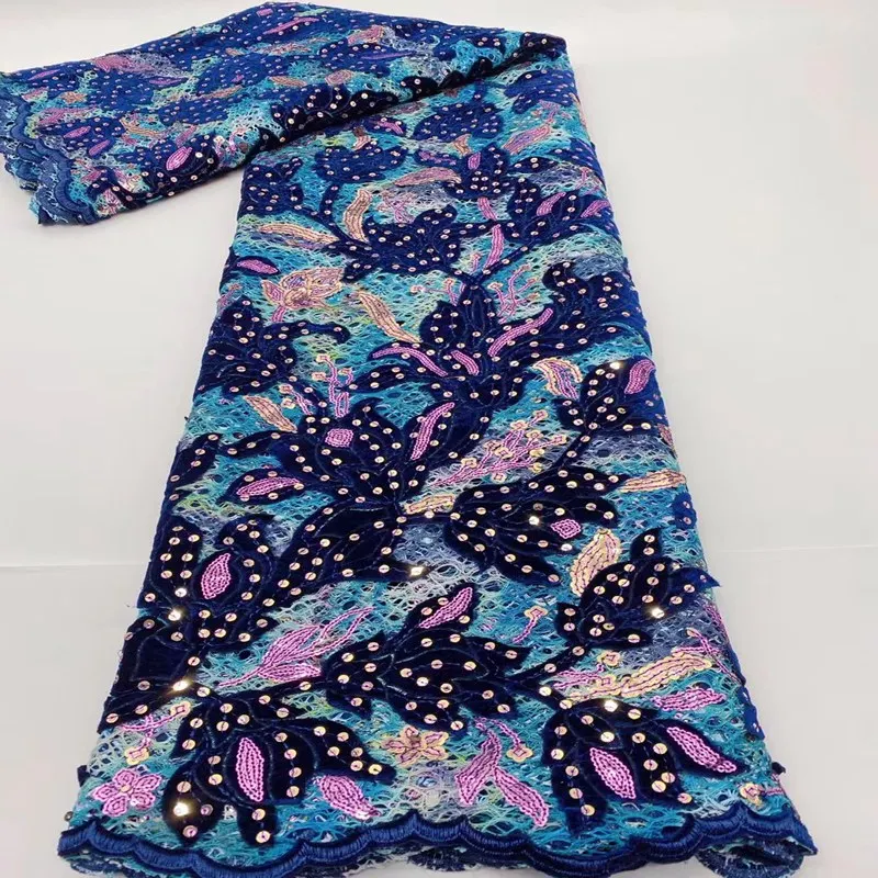 French Velvet Lace Fabric Mesh Purple Color African Embroidery Sequence Nigerian French Lace Fabrics For Aso-ebi Party TS9380
French Velvet Lace Fabric Mesh Purple Color African Embroidery Sequence Nigerian French Lace Fabrics For Aso-ebi Party TS9380