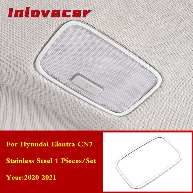 Rear Reading Lights Cover Trim Interior Reading Light Decorative Frame For Hyundai Elantra CN7 Rogue 2020 2021 Stainless steel
Rear Reading Lights Cover Trim Interior Reading Light Decorative Frame For Hyundai Elantra CN7 Rogue 2020 2021 Stainless steel