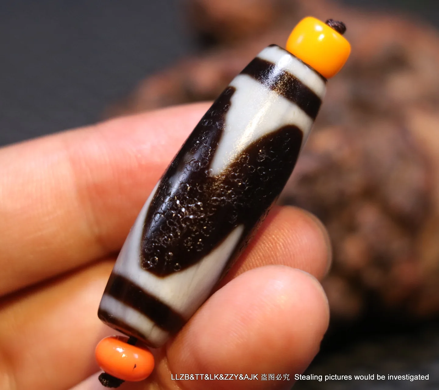 Magic Power Tibetan Old Agate tigrt-tooth dZi Bead Amulet Pendant 44MMs Timestown
Magic Power Tibetan Old Agate tigrt-tooth dZi Bead Amulet Pendant 44MMs Timestown