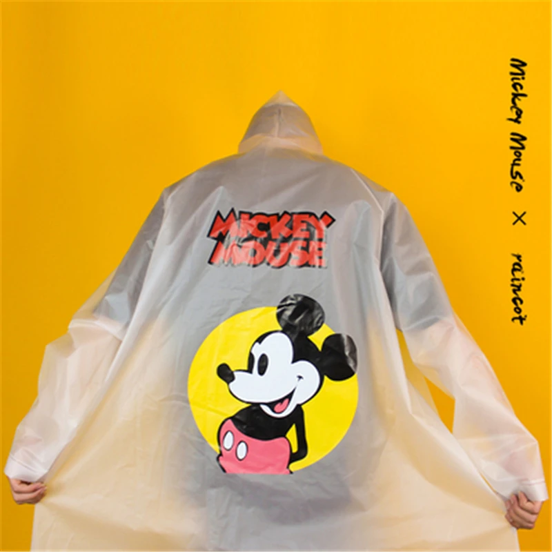 Disney Adult Mickey Raincoat EVA Material Girls Women Raincoat Rainproof Poncho Rain Gear Men Rainsuit Travel Walk
Disney Adult Mickey Raincoat EVA Material Girls Women Raincoat Rainproof Poncho Rain Gear Men Rainsuit Travel Walk