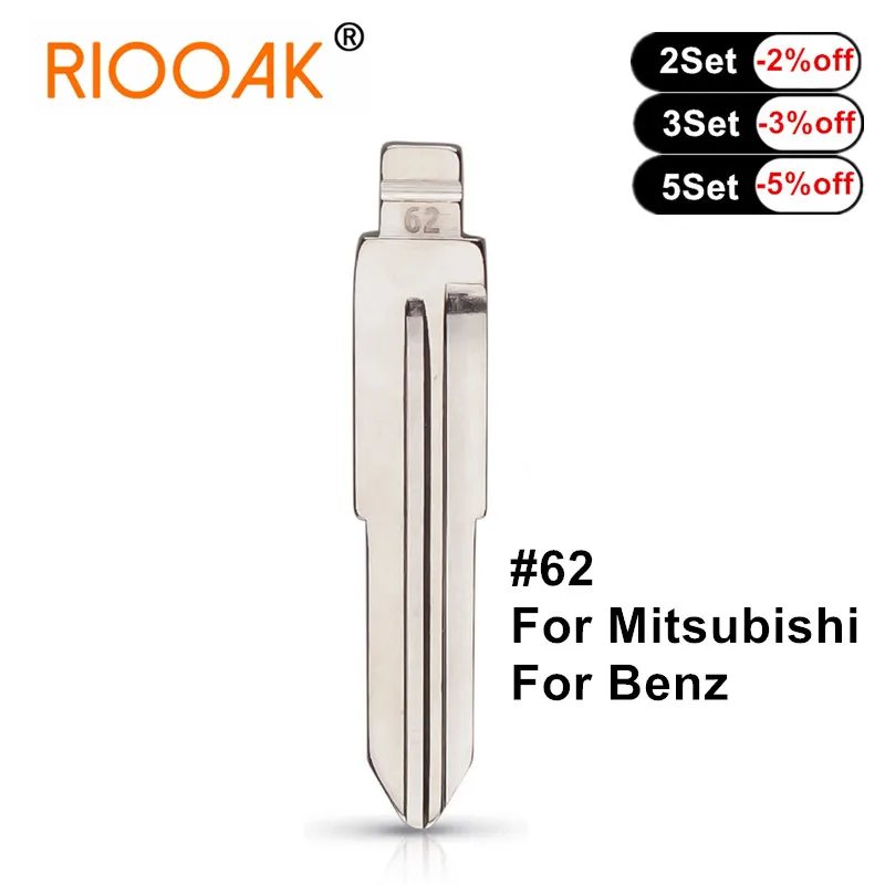 5pcs Type #62 Car Key Blade for Mitsubishi (left) Benz NO.62 Replacement Metal Blank Uncut Flip KD VVDI Remote Key Blade
5pcs Type #62 Car Key Blade for Mitsubishi (left) Benz NO.62 Replacement Metal Blank Uncut Flip KD VVDI Remote Key Blade