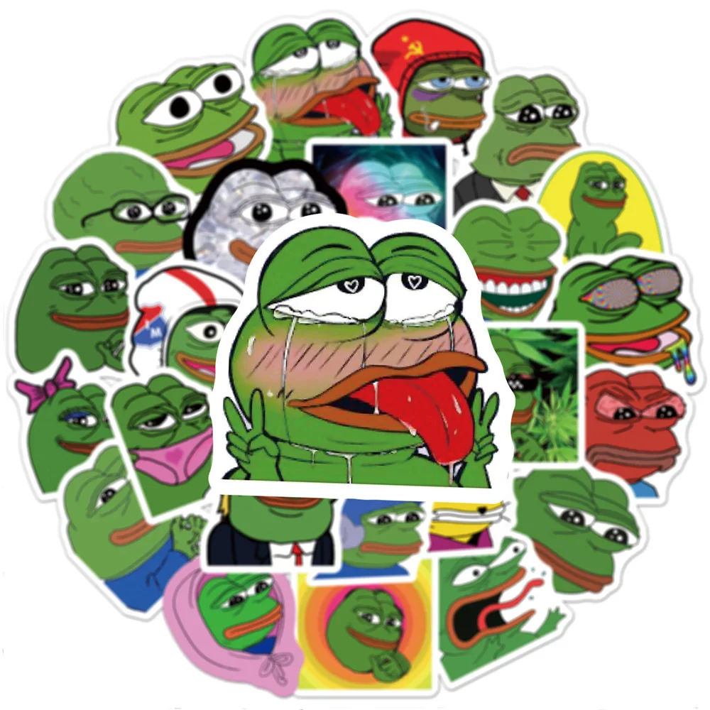 10/30/50pcs Funny Frog Stickers for Laptop Phone Case Suitcase Diary Waterproof Graffiti DIY Kid Toy Cute Cartoon Stickers Decal
10/30/50pcs Funny Frog Stickers for Laptop Phone Case Suitcase Diary Waterproof Graffiti DIY Kid Toy Cute Cartoon Stickers Decal