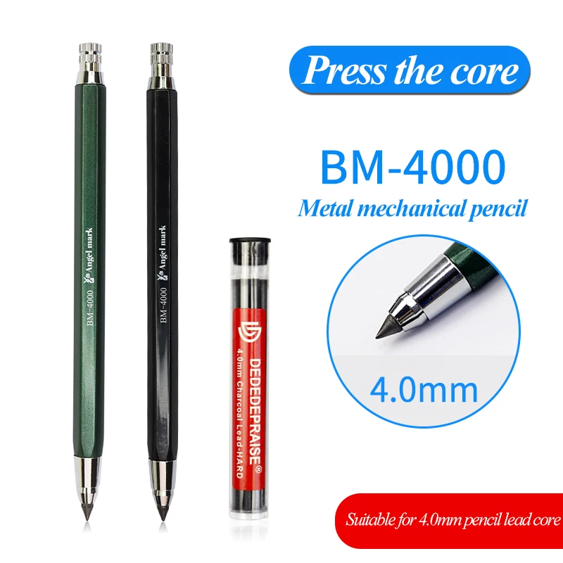 4mm Automatic Charcoal Pencils TR-4000 Mechanical Pencil Sketch Drawing Art Pencil For Students Stationery Art Supplies
4mm Automatic Charcoal Pencils TR-4000 Mechanical Pencil Sketch Drawing Art Pencil For Students Stationery Art Supplies