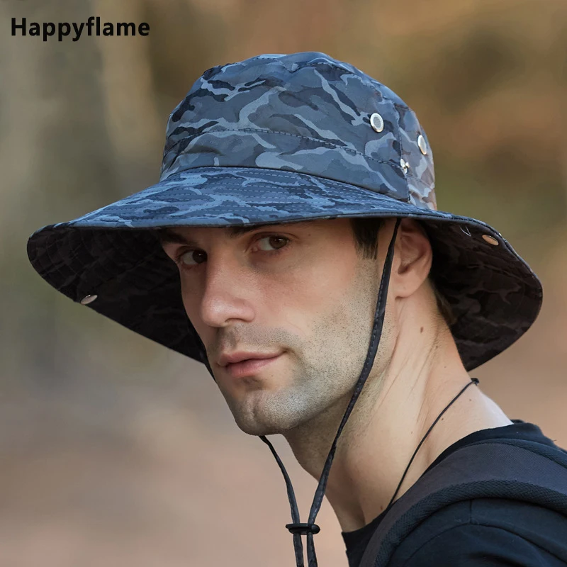 Men's Panama Hat Breathable Quick Dry Bucket Hat Summer Sun Protection Anti-UV Fishing Hat Male Camping Camouflage Fisherman Hat
Men's Panama Hat Breathable Quick Dry Bucket Hat Summer Sun Protection Anti-UV Fishing Hat Male Camping Camouflage Fisherman Hat