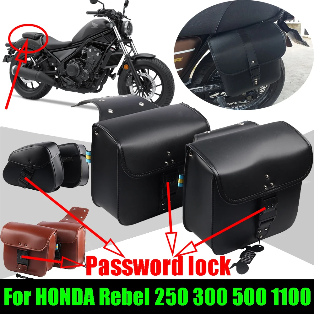 For HONDA Rebel 1100 250 300 Rebel 500 CMX 1100 500 Leather Saddle Bag Motorcycle Accessories Luggage Side Bag Tool Storage Bags
For HONDA Rebel 1100 250 300 Rebel 500 CMX 1100 500 Leather Saddle Bag Motorcycle Accessories Luggage Side Bag Tool Storage Bags