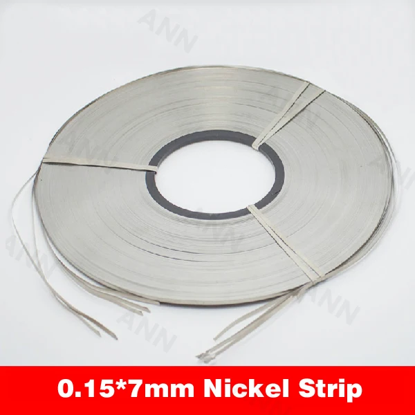 Free Shipping! T0.15mm W7mm nickel strip Lithium battery nickel belt for 18650 li-ion battery pack pure nickel plate
Free Shipping! T0.15mm W7mm nickel strip Lithium battery nickel belt for 18650 li-ion battery pack pure nickel plate