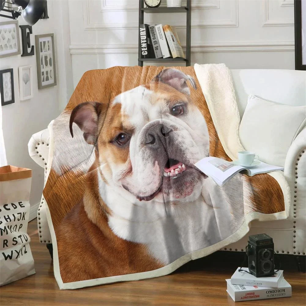 CLOOCL Blanket Animals Dogs English Bulldog 3D Throw Blanket Bedding Home Decoration Office Blanket Double Layer Sherpa Blanket
CLOOCL Blanket Animals Dogs English Bulldog 3D Throw Blanket Bedding Home Decoration Office Blanket Double Layer Sherpa Blanket