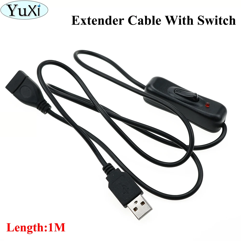 1Pcs USB 2.0 Cable Male to Female Switch ON OFF Cable Toggle LED Lamp Power Line 1m Converting Cable
1Pcs USB 2.0 Cable Male to Female Switch ON OFF Cable Toggle LED Lamp Power Line 1m Converting Cable