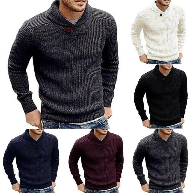 Mens Long Sleeve Tops Knitted Pullover Plain Sweater Casual Slim Fit Warm Jumper Autumn Winter
Mens Long Sleeve Tops Knitted Pullover Plain Sweater Casual Slim Fit Warm Jumper Autumn Winter