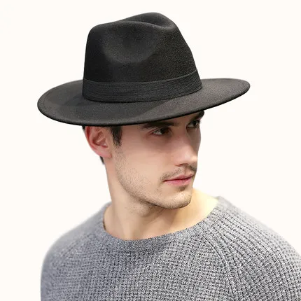 Men Wide Brim Simple Church Derby Top Hat Panama Solid Color Felt Fedoras Hat Women artificial wool Blend Jazz Cap bowler hat
Men Wide Brim Simple Church Derby Top Hat Panama Solid Color Felt Fedoras Hat Women artificial wool Blend Jazz Cap bowler hat