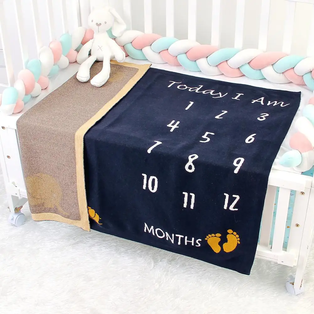 Autumn Winter Newborn Baby Milestone Knitting Blanket Children Photography Props Kids Nap Quilt Soft Comfortable knitted blanket
Autumn Winter Newborn Baby Milestone Knitting Blanket Children Photography Props Kids Nap Quilt Soft Comfortable knitted blanket
