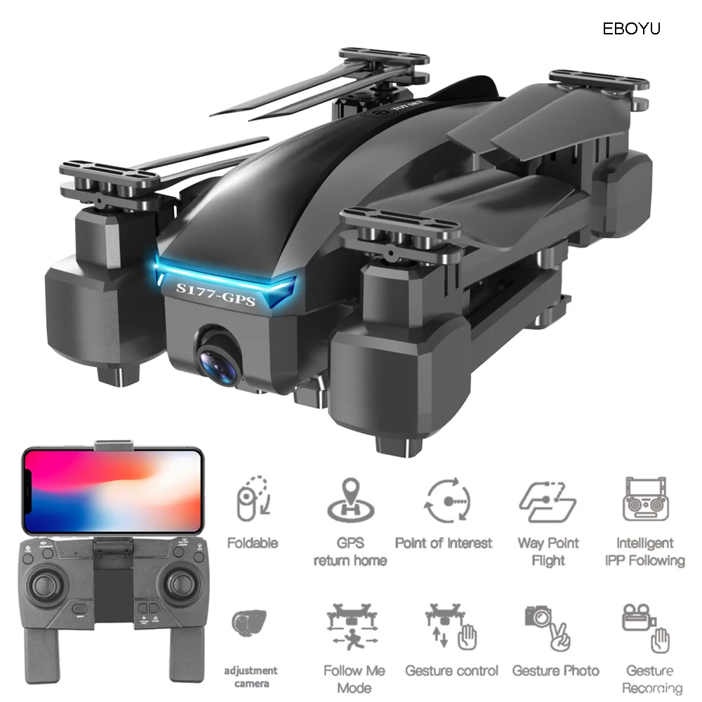 EBOYU CSJ S177 GPS RC Drone 4K Dual Cams 5G WiFi FPV Drone Optical Flow Positioning RC Quadcopter with GPS Return Home RTF Toy
EBOYU CSJ S177 GPS RC Drone 4K Dual Cams 5G WiFi FPV Drone Optical Flow Positioning RC Quadcopter with GPS Return Home RTF Toy