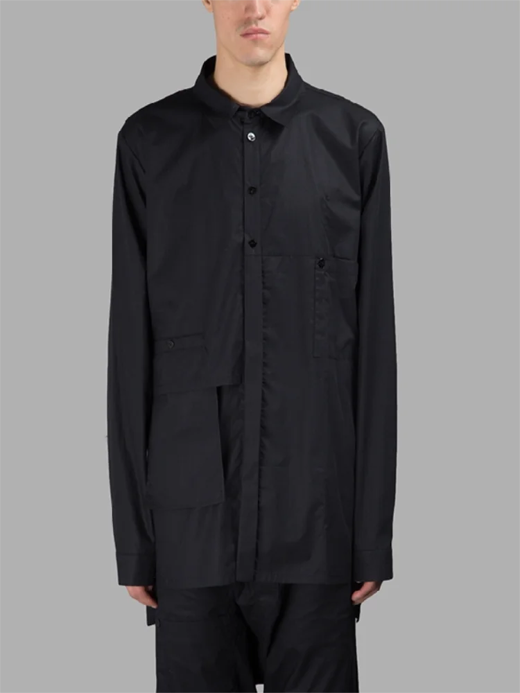 Men's Long Sleeve Shirt Spring And Autumn New Dark Square Collar Irregular Stitching Design Double Back Shirt
Men's Long Sleeve Shirt Spring And Autumn New Dark Square Collar Irregular Stitching Design Double Back Shirt