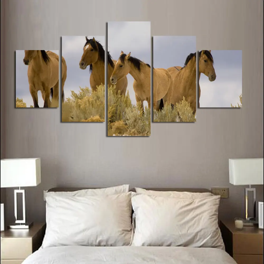 5Pcs/Set Large Wall Pictures For Living Room Decoration 5 Pieces Modern Canvas Paintings White Horse Animal Oil Painting Printed
5Pcs/Set Large Wall Pictures For Living Room Decoration 5 Pieces Modern Canvas Paintings White Horse Animal Oil Painting Printed