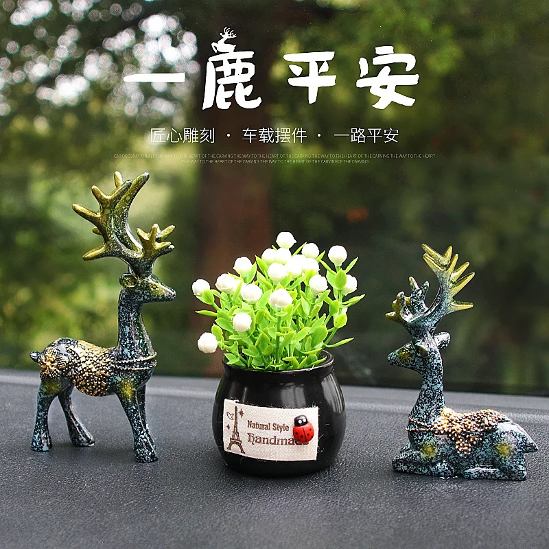Safe journey, deer auto ornaments, aromatherapy, interior decoration, net red, lovely, indoor creative car accessories
Safe journey, deer auto ornaments, aromatherapy, interior decoration, net red, lovely, indoor creative car accessories