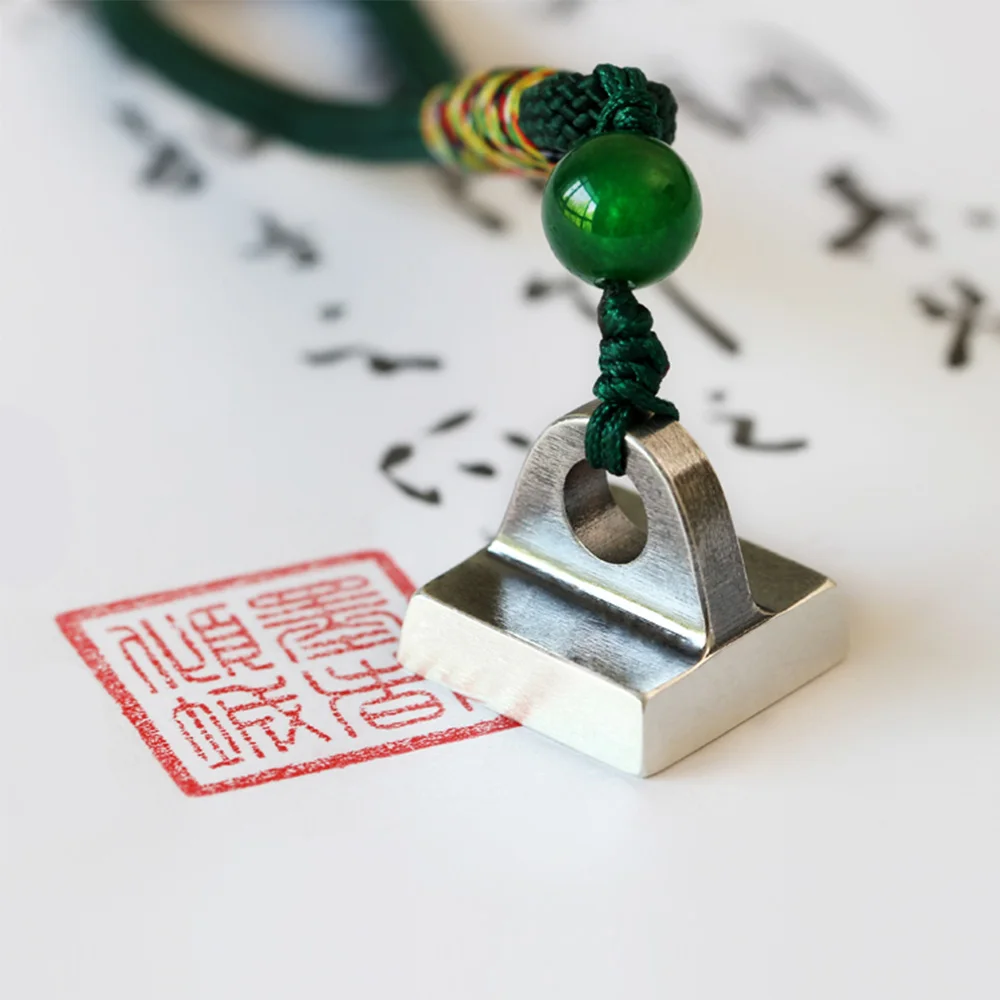 100% Silver Name Stamps With Chinese Knot Tassel Couple Valentine Girlfriend Mini Cute Custom Signature Seals 17mm Square Chop
100% Silver Name Stamps With Chinese Knot Tassel Couple Valentine Girlfriend Mini Cute Custom Signature Seals 17mm Square Chop