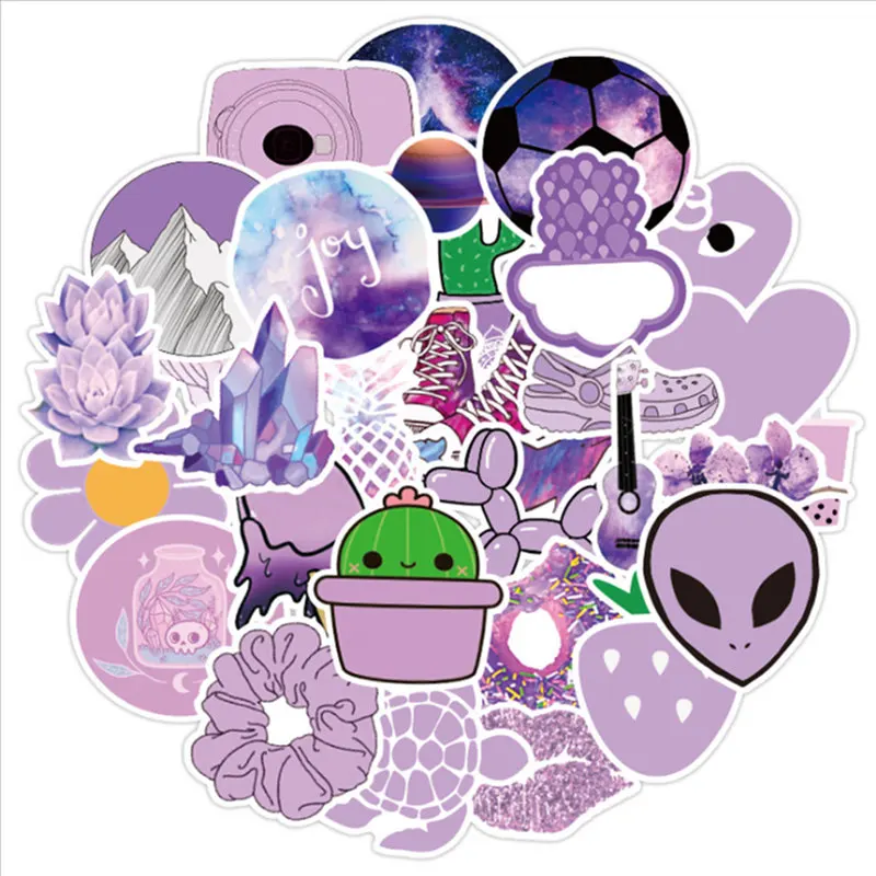 50Pcs Fashion Style Purple Cute Waterproof Stickers Computer Sticker Aesthetic Trendy Decals for MacBook Laptop Phone Guitar
50Pcs Fashion Style Purple Cute Waterproof Stickers Computer Sticker Aesthetic Trendy Decals for MacBook Laptop Phone Guitar