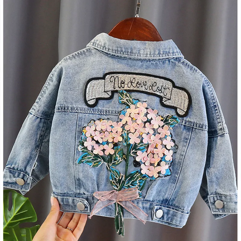 Kids Girls Denim Jacket Coat Children Embroidered Flower Jacket Baby Jacket Kids Clothes Windbreaker Coat For Girl
Kids Girls Denim Jacket Coat Children Embroidered Flower Jacket Baby Jacket Kids Clothes Windbreaker Coat For Girl