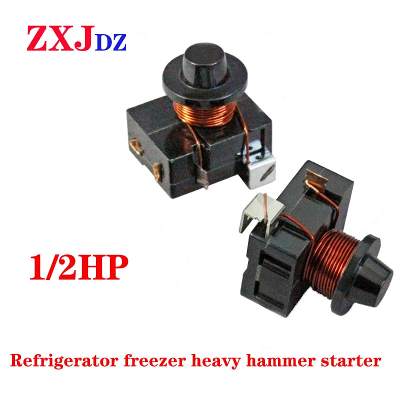 1Pc 1/2HP Hammer Refrigerator Freezer Compressor Starter Protector Without Capacitor
1Pc 1/2HP Hammer Refrigerator Freezer Compressor Starter Protector Without Capacitor