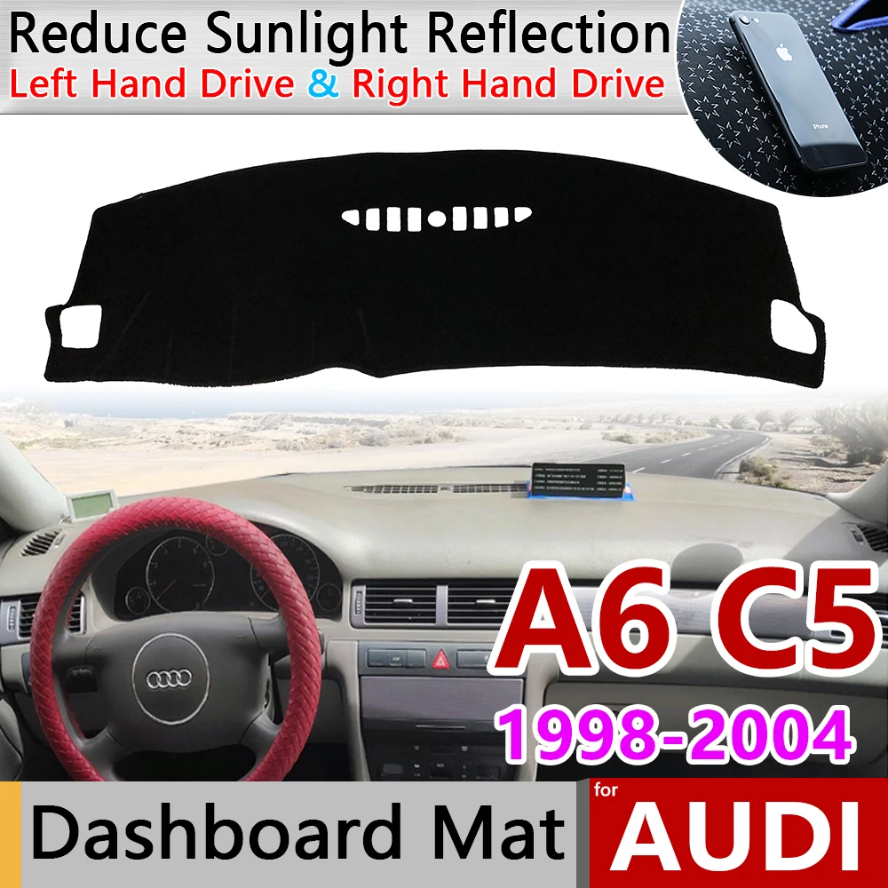 for Audi A6 C5 1998~2004 4B Anti-Slip Mat Dashboard Cover Pad Sunshade Dashmat Protect Carpet Accessories S-line 2001 2002 2003 
for Audi A6 C5 1998~2004 4B Anti-Slip Mat Dashboard Cover Pad Sunshade Dashmat Protect Carpet Accessories S-line 2001 2002 2003